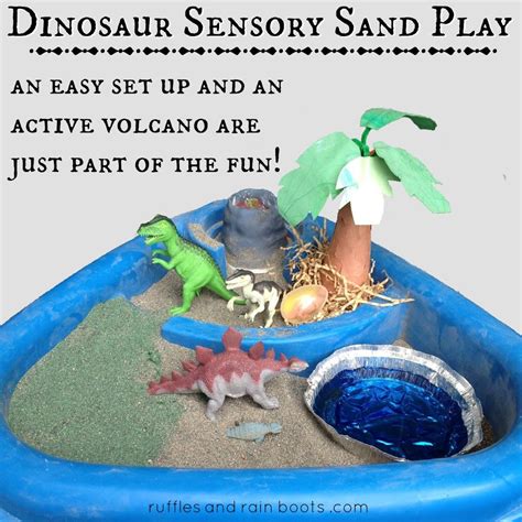 Dinosaur Sensory Table | Dinosaur activities preschool, Dinosaur