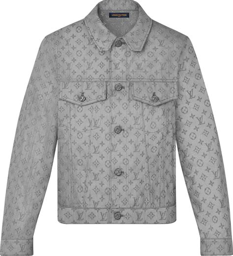 Louis Vuitton Grey Monogram Denim Jacket Inc Style