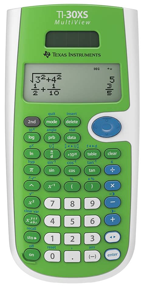 Texas Instruments Ti 30xs Multiview Scientific Calculator Lime Green 33317190379 Ebay