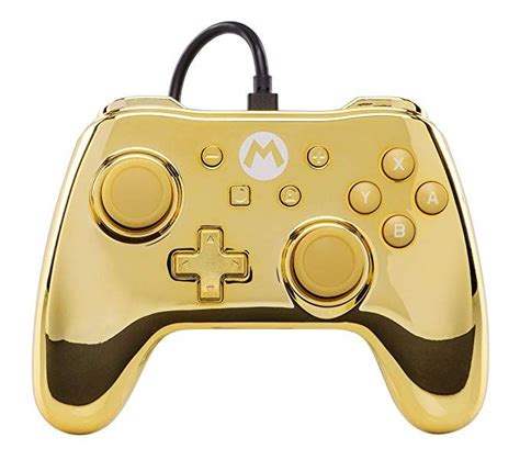 Wired Controller For Nintendo Switch Gold Mario Amazon