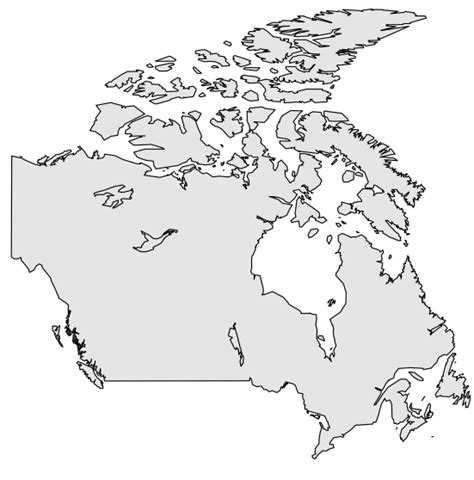 Canada Map Empty