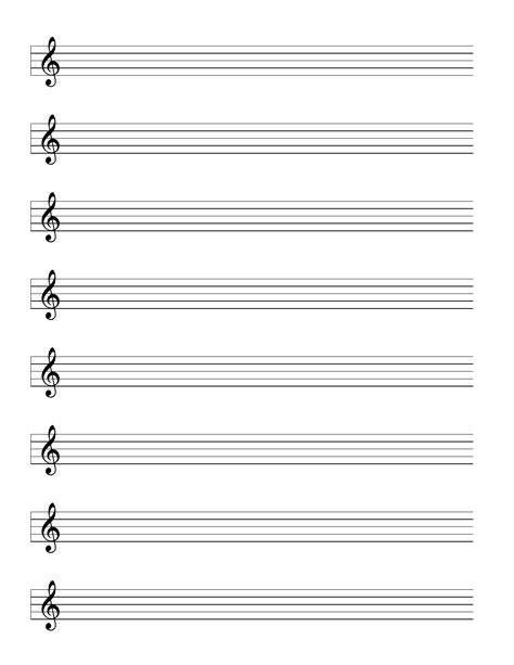 By downloading this paper template you agree. Staff-Treble Clef Music Paper Free Download