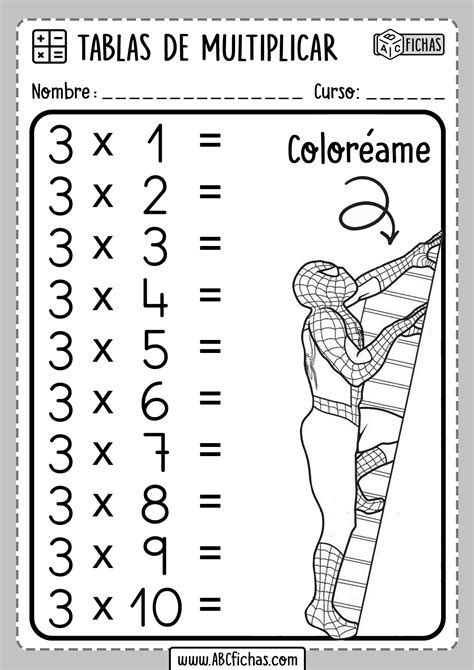 Ejercicios Para Repasar Las Tablas De Multiplicar