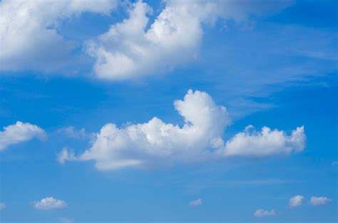 Blue Sky Patterned Background Blurred Premium Photo