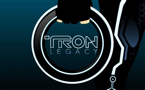Movie Logo Of Disneys Tron Legacy Desktop Wallpaper