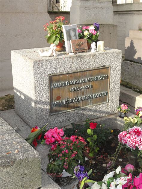The Grave Of Jim Morrison Père Lachaise Cemetery Paris Pere