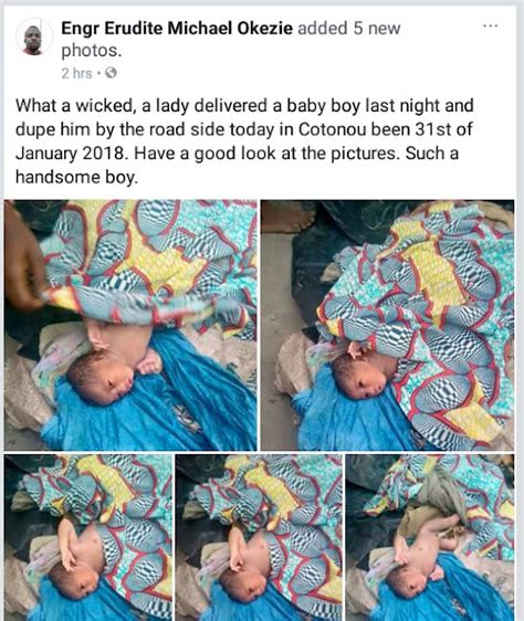 Photos Man Shares Photos Of Beautiful Newborn Baby Found Dumped By