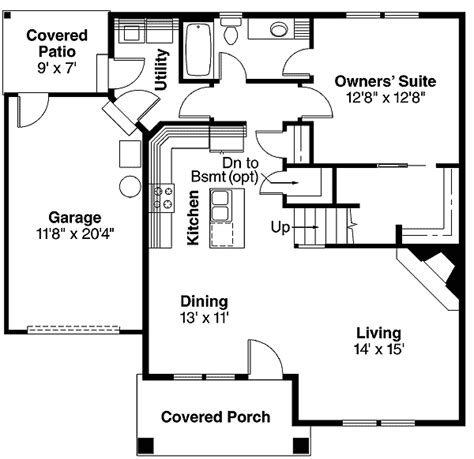 Modest Home Plan Offers Modern Amenities 72581da Architectural