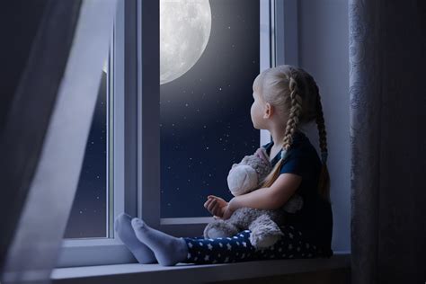 Little Girl Sadly Out Of A Window With A Teddy Bear Hd Cute 4k Wallpapers Images Backgrounds