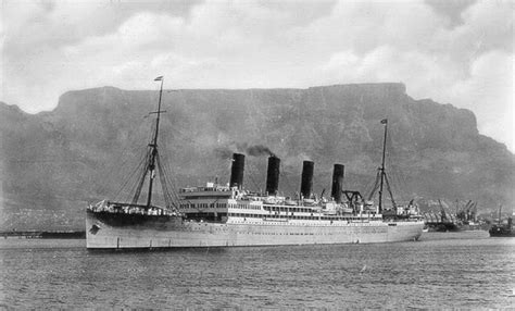 Ocean Superliners Rms Windsor Castle With Four Funnels Was To Emulate