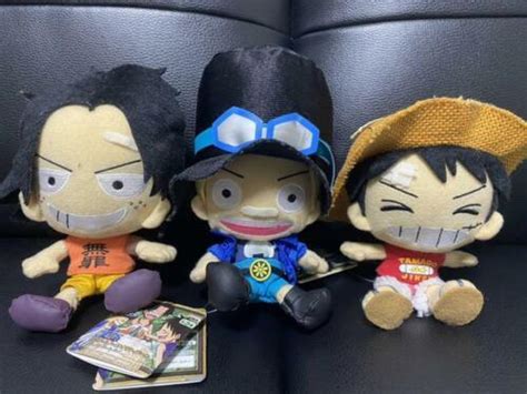 Luffy Ace Sabo Brothers Oath Plush Toy One Piece Banpresto Jpn 3 Sets