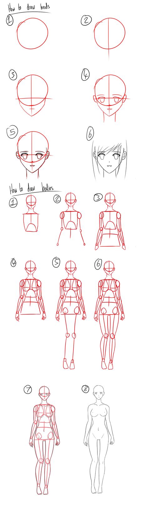 Woman Body Drawing Easy Anime Girl Body Sketch At