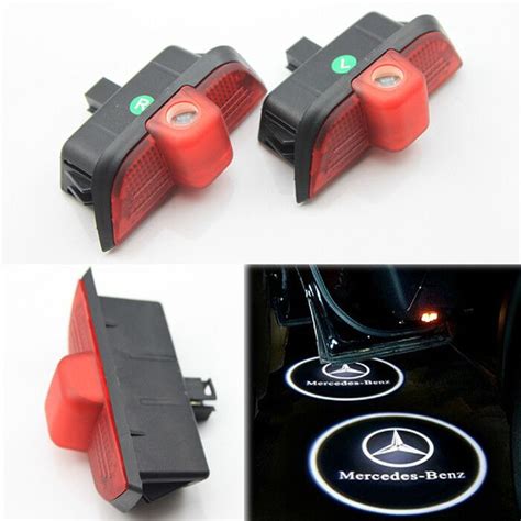 Whenever your car door opens, the puddle light illuminates the ground below, showing off the image of your choice. 2X LED Car Door Logo Projector Lights for Mercedes-Benz C Series (W204)