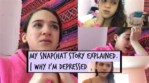 My Snapchat Story Explained Why Im Depressed Zoe Rebekah Youtube