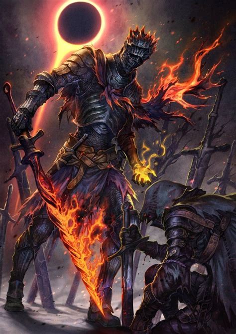 Soul Of Cinder And The Ashen One Dark Souls 3 Dark Souls Artwork Arte
