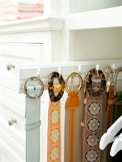 Belt hooks and other belt organization ideas for your closet. Scarf and belt storage ideas {Quick Tip}-Blog | Home ...
