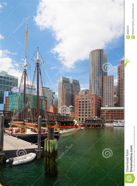 The Roseway Schooner In Boston Harbor Editorial Photo Image Of Quay