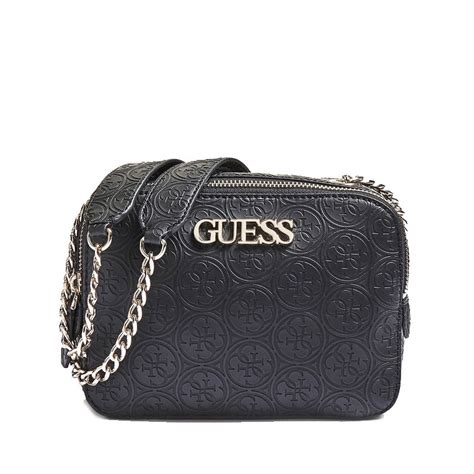 Optez pour une besace noire classique pour tous les jours ou craquez pour d'élégants détails tels que des chaînes dorées et du. Guess Heritage Pop Sac Bandouliere Logo 4G Noir