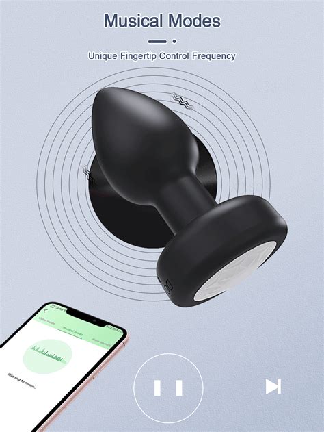 Vibrating Butt Plug With App Anal Plug With Flashing Prostate Massager Anal Sex Toy Men