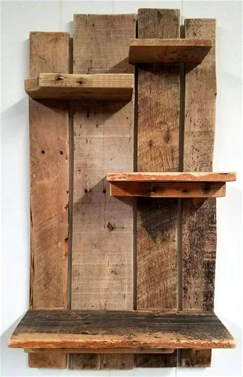 The metal pipe shelves are mostly to build in the same manner, but you can vary the tone of wood shelving boards to give amazing variations to them. Pallet Shelf for Wall Decoration - Pallets Pro