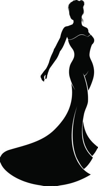 Sketch Of A Dress Silhouettes Illustrations Royalty Free Vector