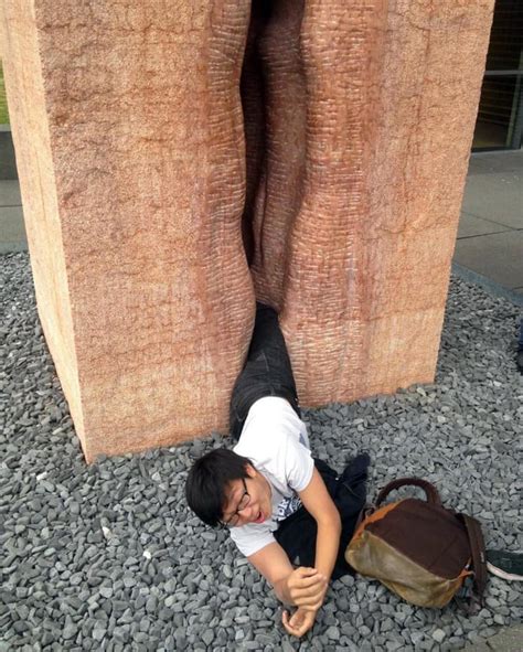 American Student Ends Up Trapped In Giant Vagina Sculpture