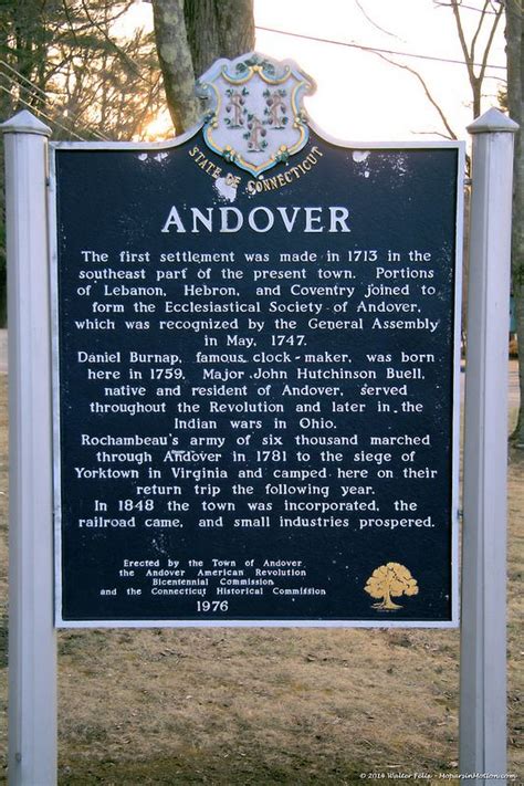 Andover Historical Marker Historical Marker Andover Historical