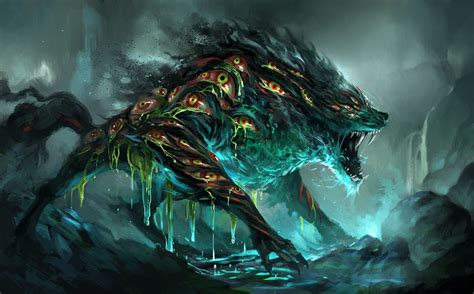 Weeping Wolf By Sandara On Deviantart Monster Art Monster Concept Art