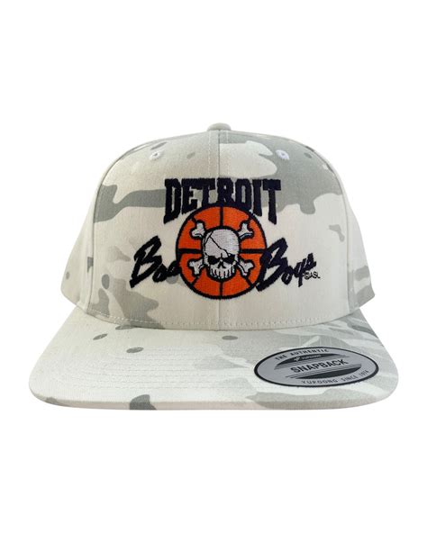 Authentic Detroit Bad Boys White Multi Camouflage Snapback Hat Ds Online