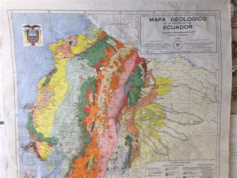 Mapa Geológico De La República Del Ecuador By Servicio Nacional De