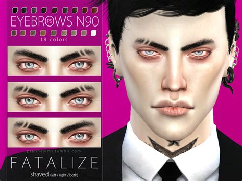 Sims 4 Ccs The Best Eyebrow By Pralinesims