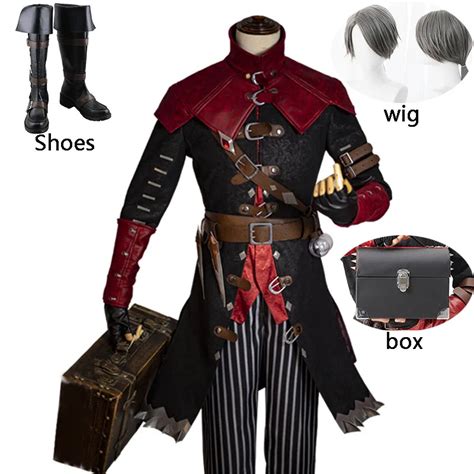 Game Identity V Cosplay Costumes Exorcist Embalmer Aesop Carl Cosplay