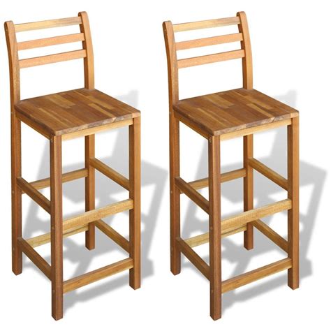 Wooden Bar Chairs With Backs F
