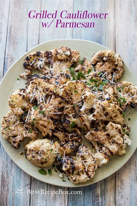 Grilled Cauliflower With Parmesan Recipe Grilled