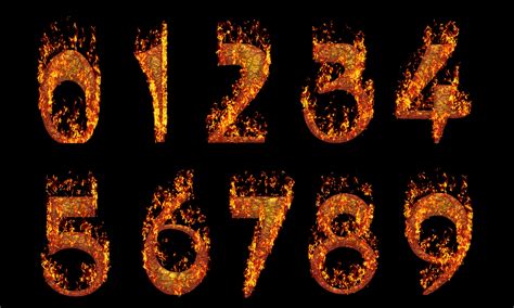 Stingy Fiery Numbers Free Stock Photo Public Domain Pictures