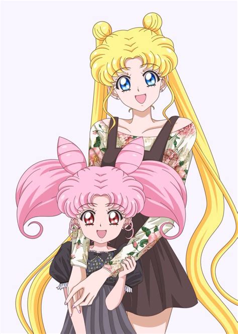 Sailor Moon Crystal Usagi And Chibi Usa Sailor Moon Arte Sailor