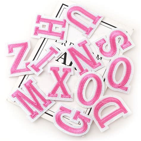 English Alphabet Letter Embroidery Patches Diy Hot Melt Adhesive Sew On