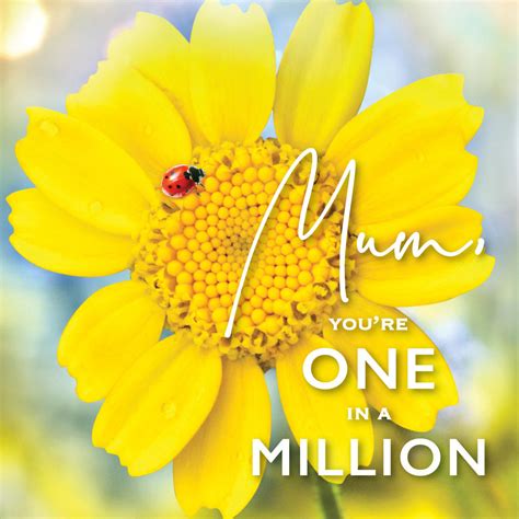 Mum Youre One In A Million Mothers Day Card Cards