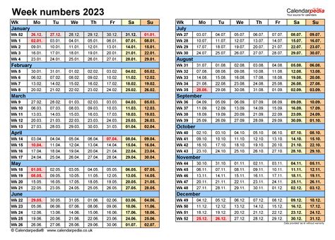 2023 Calendar With Weeks Ambassade Mauritanie