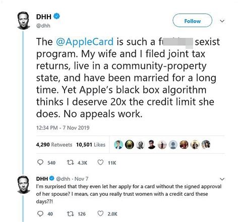 Ny Regulator Vows To Investigate Apple Card For Sex Bias Daily Mail Online