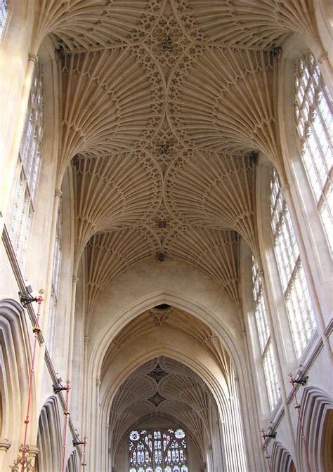 Fan Vaulting Over The Nave At Bath Abbey Bath England Dating From A