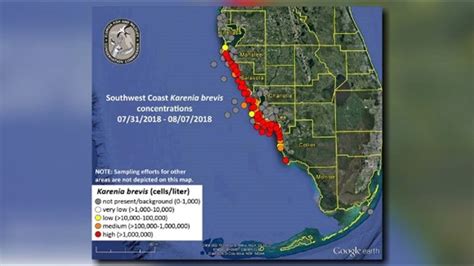 Florida Red Tide Map Wells Printable Map