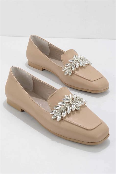 Bambi Nude Kadın Loafer Ayakkabı K01641165309 Fiyatı Yorumları Trendyol