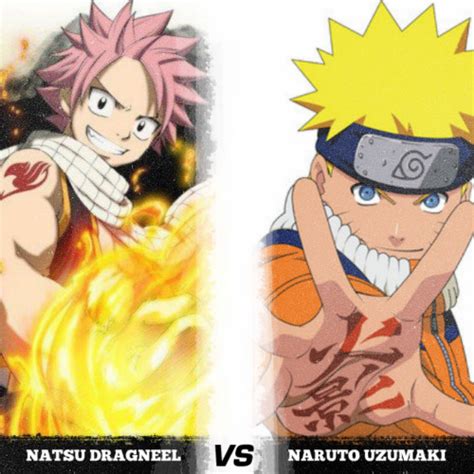Natsu Vs Naruto Who Will Win By Dahitsuhieilover On Deviantart