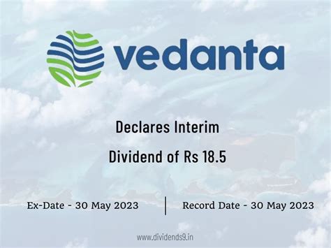 Vedanta Ltd Declares Rs 185 Interim Dividend For Fy 2023 24