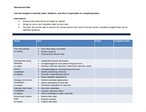 18 Recruitment Strategy Templates In Docs Pdf Ms Word Pages