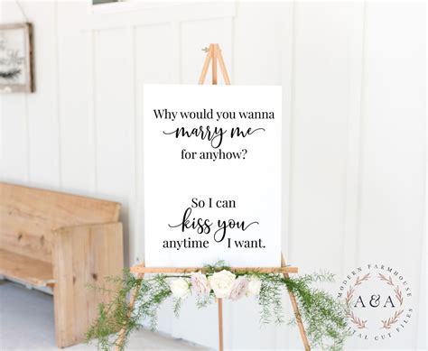 Why Would You Wanna Marry Me Anyhow Svg So I Can Kiss You Etsy