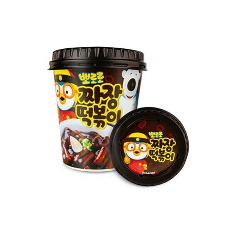 Pororo Tteokbokki Instant Jjajang Cup Rice Cake Korean Snack