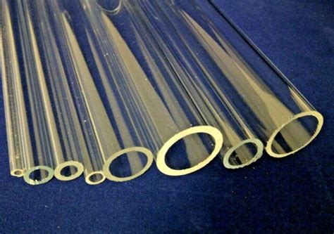 Clear Plastic Acrylic Perspex Tube 100mm 200mm 300mm Lengths 5mm 25mm