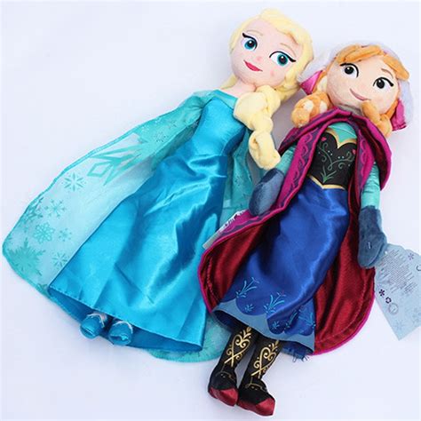 2pcslot 50cm Princess Elsa And Anna Plush Doll Toys Cute Elsa Plush Anna